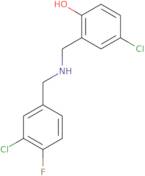 4-Chloro-2-{[(3-chloro-4-fluorobenzyl)amino]methyl}phenol