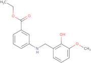 Ethyl 3-[(2-hydroxy-3-methoxybenzyl)amino]benzoate