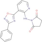 1-{[3-(3-Phenyl-1,2,4-oxadiazol-5-yl)pyridin-2-yl]amino}pyrrolidine-2,5-dione