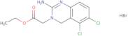 2-Amino-5,6-dichloro-3(4H)-quinazoline acetic acid ethyl ester hydrobromide