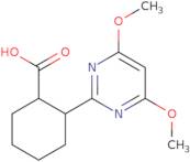 2-(4,6-Dimethoxypyrimidin-2-yl)cyclohexane-carboxylic acid