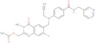 (7-Chloro-3-methyl-4-oxo-6-((prop-2-ynyl(4-(pyridin-3-ylmethylcarbamoyl)phenyl)amino)methyl)-3,4-dihydroquinazolin-2-yl)methyl aceta te
