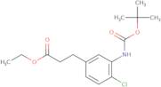 Ethyl 3-(3-((tert-butoxycarbonyl)amino)-4-chlorophenyl)propanoate