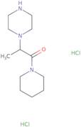 2-(Piperazin-1-yl)-1-(piperidin-1-yl)propan-1-one dihydrochloride