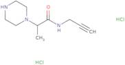 2-(Piperazin-1-yl)-N-(prop-2-yn-1-yl)propanamide dihydrochloride