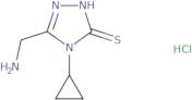 5-(Aminomethyl)-4-cyclopropyl-4H-1,2,4-triazole-3-thiol hydrochloride