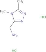 (Dimethyl-4H-1,2,4-triazol-3-yl)methanamine dihydrochloride