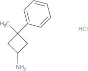 3-Methyl-3-phenylcyclobutan-1-amine hydrochloride