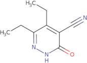 5,6-Diethyl-3-oxo-2,3-dihydropyridazine-4-carbonitrile