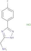 [3-(4-Fluorophenyl)-1H-1,2,4-triazol-5-yl]methanamine hydrochloride