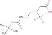 5-{[(tert-Butoxy)carbonyl]amino}-3-(trifluoromethyl)pentanoic acid