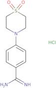 4-(1,1-Dioxo-1λ⁶-thiomorpholin-4-yl)benzene-1-carboximidamide hydrochloride