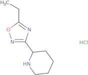 2-(5-Ethyl-1,2,4-oxadiazol-3-yl)piperidine hydrochloride