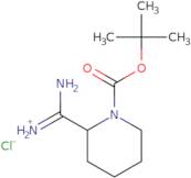 [Amino-[1-[(2-methylpropan-2-yl)oxycarbonyl]piperidin-2-yl]methylidene]azanium chloride