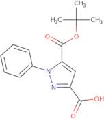 5-[(tert-Butoxy)carbonyl]-1-phenyl-1H-pyrazole-3-carboxylic acid