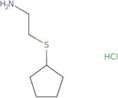 [(2-Aminoethyl)sulfanyl]cyclopentane hydrochloride