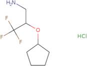 [(3-Amino-1,1,1-trifluoropropan-2-yl)oxy]cyclopentane hydrochloride