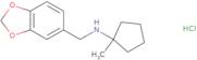 N-(1,3-Dioxaindan-5-ylmethyl)-1-methylcyclopentan-1-amine hydrochloride