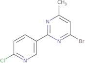 4-Bromo-2-(6-chloropyridin-3-yl)-6-methylpyrimidine