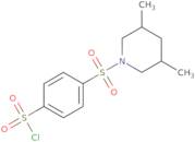 4-[(3,5-Dimethylpiperidin-1-yl)sulfonyl]benzene-1-sulfonyl chloride