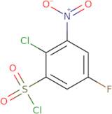 2-Chloro-5-fluoro-3-nitrobenzene-1-sulfonyl chloride