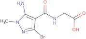 2-[(5-Amino-3-bromo-1-methyl-1H-pyrazol-4-yl)formamido]acetic acid