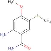 2-Amino-4-methoxy-5-(methylsulfanyl)benzamide