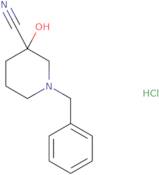 1-Benzyl-3-hydroxypiperidine-3-carbonitrile hydrochloride