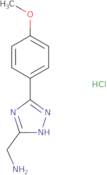 [5-(4-Methoxyphenyl)-1H-1,2,4-triazol-3-yl]methanamine hydrochloride