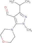 1-Methyl-5-(morpholin-4-yl)-3-(propan-2-yl)-1H-pyrazole-4-carbaldehyde