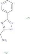 [3-(Pyridin-3-yl)-1H-1,2,4-triazol-5-yl]methanamine dihydrochloride