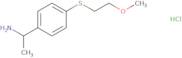 1-{4-[(2-Methoxyethyl)sulfanyl]phenyl}ethan-1-amine hydrochloride