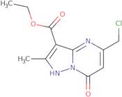 Ethyl 5-(chloromethyl)-2-methyl-7-oxo-4H,7H-pyrazolo[1,5-a]pyrimidine-3-carboxylate