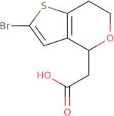 2-{2-Bromo-4H,6H,7H-thieno[3,2-c]pyran-4-yl}acetic acid