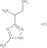 1-(3-Methyl-1H-1,2,4-triazol-5-yl)propan-1-amine hydrochloride