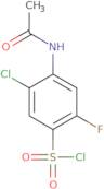 5-Chloro-4-acetamido-2-fluorobenzene-1-sulfonyl chloride