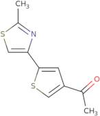 1-[5-(2-Methyl-1,3-thiazol-4-yl)thiophen-3-yl]ethan-1-one