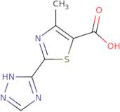 4-Methyl-2-(4H-1,2,4-triazol-3-yl)-1,3-thiazole-5-carboxylic acid
