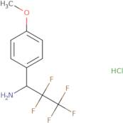 2,2,3,3,3-Pentafluoro-1-(4-methoxyphenyl)propan-1-amine hydrochloride