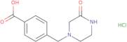 4-[(3-Oxopiperazin-1-yl)methyl]benzoic acid hydrochloride
