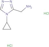 (4-Cyclopropyl-4H-1,2,4-triazol-3-yl)methanamine dihydrochloride