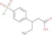 3-[4-(Chlorosulfonyl)phenyl]pentanoic acid