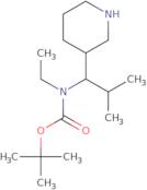 tert-Butyl N-ethyl-N-[2-methyl-1-(piperidin-3-yl)propyl]carbamate