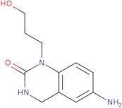 6-Amino-1-(3-hydroxypropyl)-1,2,3,4-tetrahydroquinazolin-2-one