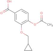 4-Acetoxy-3-(cyclopropylmethoxy)benzoic acid