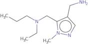 (5-{[Ethyl(propyl)amino]methyl}-1-methyl-1H-pyrazol-4-yl)methanamine