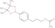 3-[4-(Tetramethyl-1,3,2-dioxaborolan-2-yl)phenyl]propyl acetate