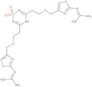 3,5-Bis[2-[[[2-[(aminoiminomethyl)amino]thiazol-4-yl]methyl]sulphanyl]ethyl]-4H-1,2,4,6-thiatriazine-1,1-dioxide