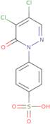 4-(4,5-Dichloro-6-oxo-1,6-dihydropyridazin-1-yl)benzene-1-sulfonic acid