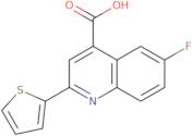 6-Fluoro-2-(thiophen-2-yl)quinoline-4-carboxylic acid